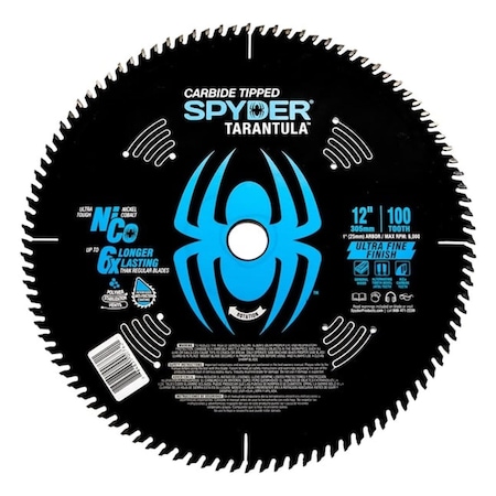 Sm Products 12 in. 100-Tooth Ultra-Fine Finish Tungsten Carbide Saw Blade 13027